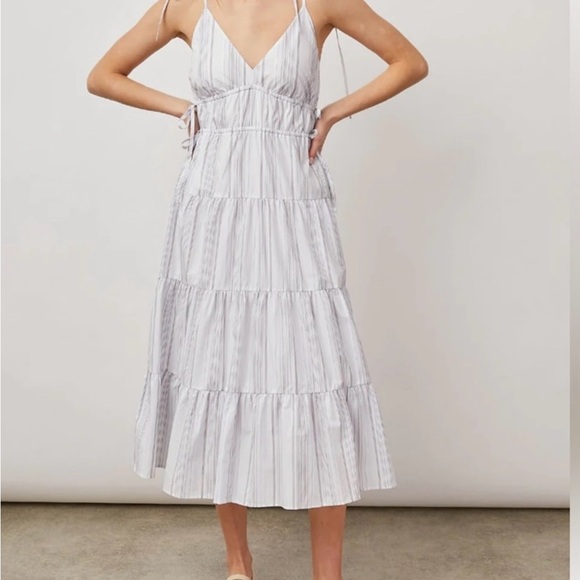 Rails - Julia West Seaport Stripe Midi  Dress Women’s  Size M - Picture 10 of 13